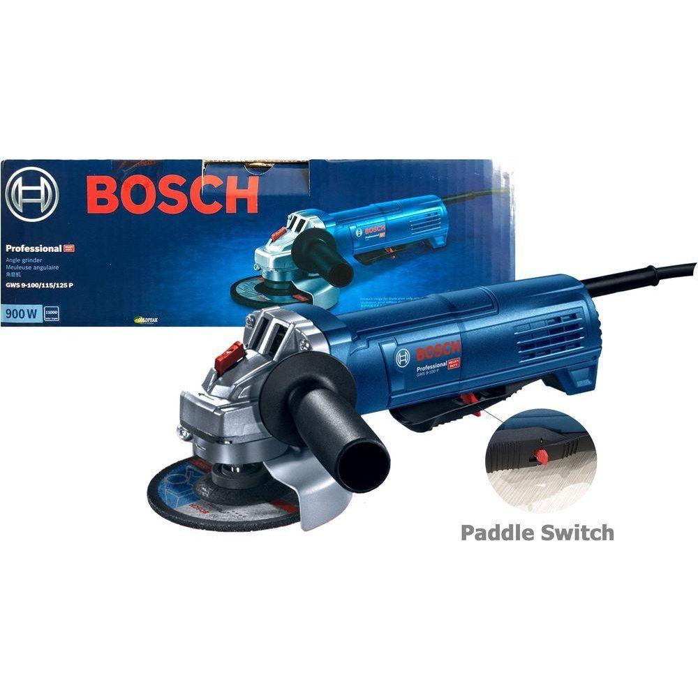 Bosch GWS 9-100 P Angle Grinder (Paddle Switch) - Goldpeak Tools PH Bosch Bosch GWS 9-100 P Angle Grinder (Paddle Switch) - Goldpeak Tools PH Bosch